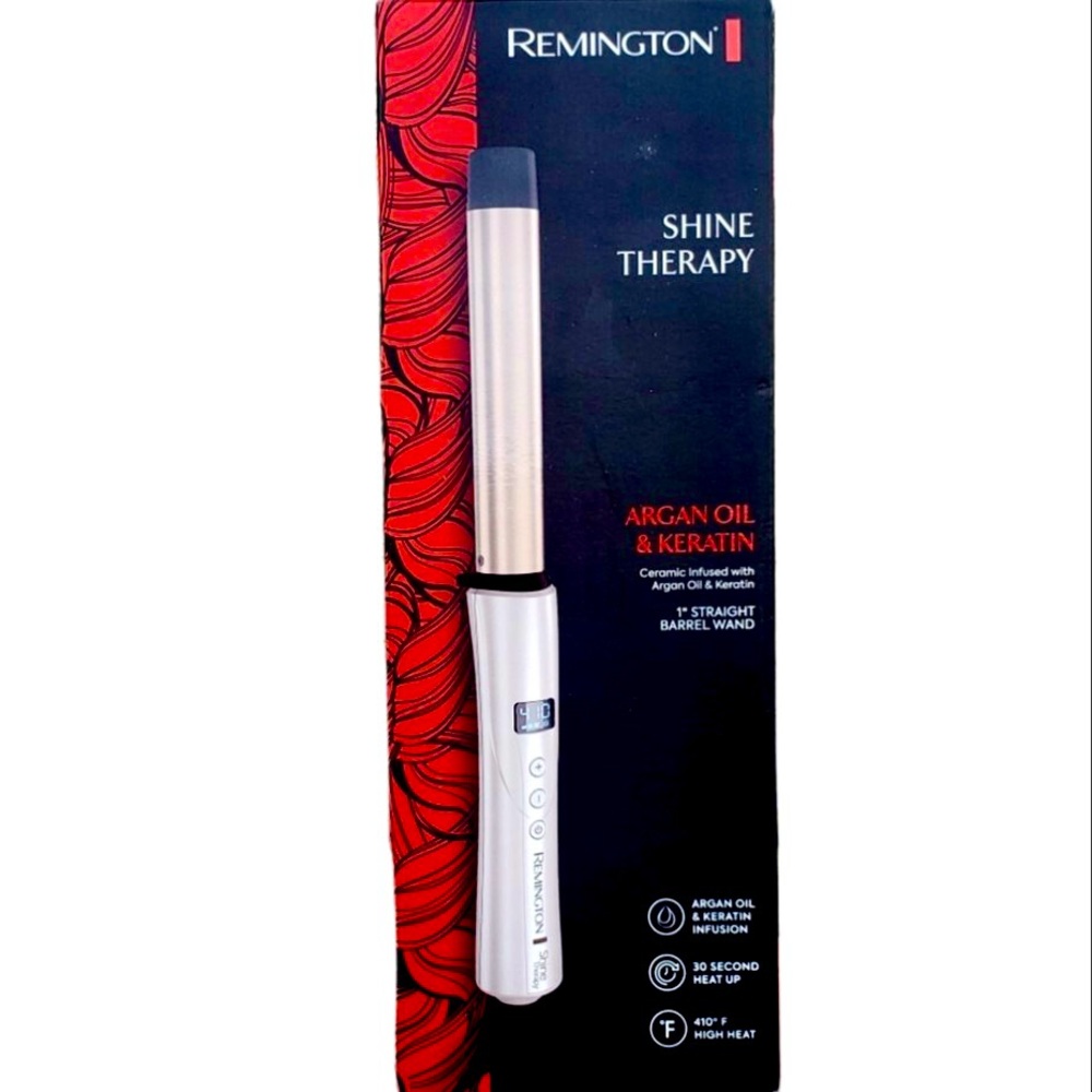 SHINE THERAPY Infused 1” Curling Wand for Loose Waves (includes heat glove)